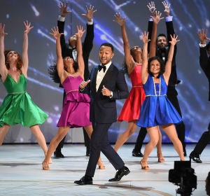 El número musical corría a cargo de John Legend El número musical corría a cargo de John Legend