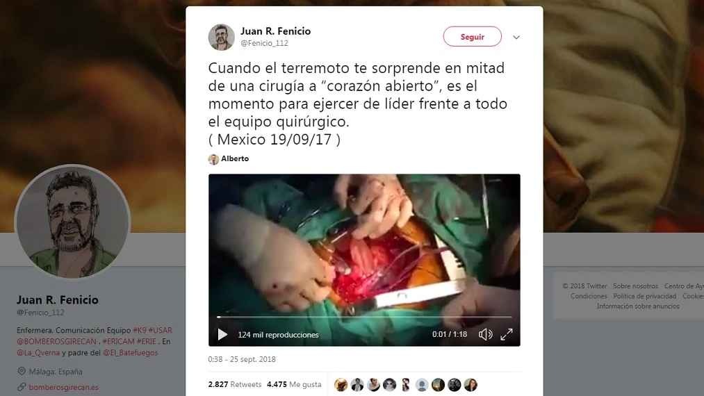 Un terremoto sorprende a un cirujano mientras opera a coraz&oacute;n abierto