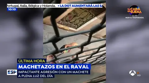El vídeo de la brutal agresión a machetazos entre dos vecinos del barrio del Raval en Barcelona El vídeo de la brutal agresión a machetazos entre dos vecinos del barrio del Raval en Barcelona