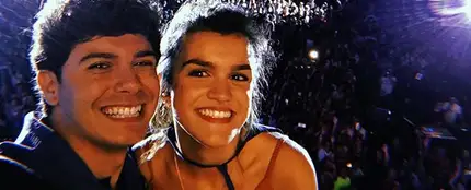 Alfred y Amaia durante su concierto en El Prat de Llobregat Alfred y Amaia durante su concierto en El Prat de Llobregat