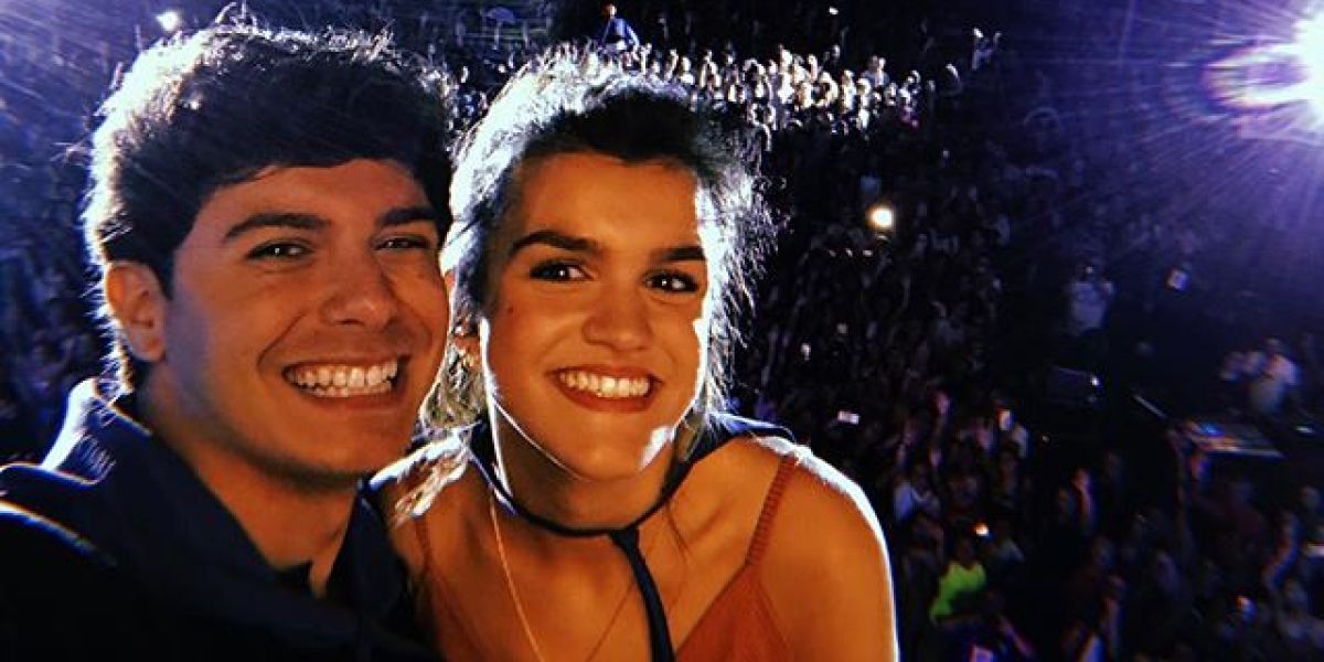 Alfred y Amaia durante su concierto en El Prat de Llobregat