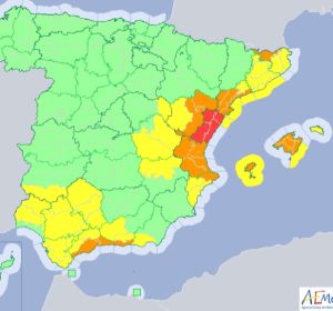 Mapa de España ante una de las peores gotas frías Mapa de España ante una de las peores gotas frías
