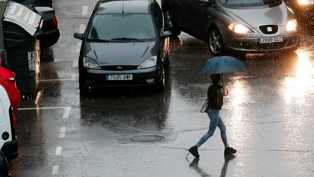 Media España en alerta naranja y amarilla por viento y lluvia