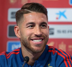 Sergio Ramos, en rueda de prensa Sergio Ramos, en rueda de prensa