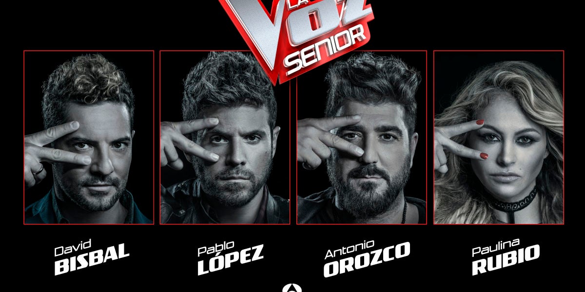 Los coaches de 'La Voz Senior'
