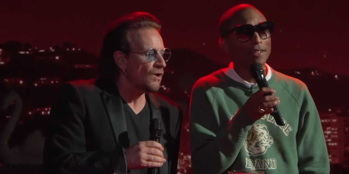 Bono y Pharrel Williams