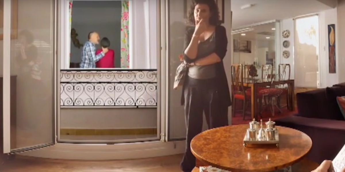 Vecinos ven como el hombre maltrata a su mujer