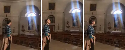 Escuchar a esta chica cantar dentro de esta iglesia vacía es como escuchar a los ángeles Escuchar a esta chica cantar dentro de esta iglesia vacía es como escuchar a los ángeles