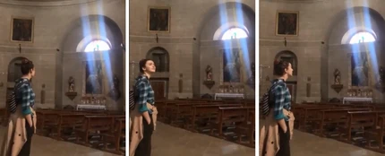 Escuchar a esta chica cantar dentro de esta iglesia vacía es como escuchar a los ángeles Escuchar a esta chica cantar dentro de esta iglesia vacía es como escuchar a los ángeles