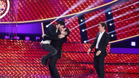 El beso de Cepeda y Brays Efe El beso de Cepeda y Brays Efe