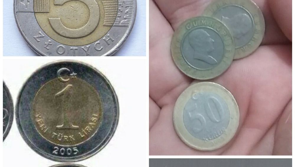 Monedas parecidas a los euros