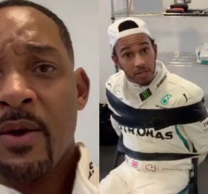 Will Smith 'secuestra' a Lewis Hamilton Will Smith 'secuestra' a Lewis Hamilton