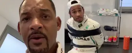 Will Smith 'secuestra' a Lewis Hamilton Will Smith 'secuestra' a Lewis Hamilton