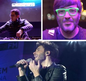 Álvaro Soler, Brian Cross, Wally Lopez y Blas Cantó en el concierto de Europa FM en Badalona Álvaro Soler, Brian Cross, Wally Lopez y Blas Cantó en el concierto de Europa FM en Badalona