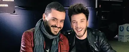 Juanma Romero y Blas Cantó durante su entrevista para Europa FM Juanma Romero y Blas Cantó durante su entrevista para Europa FM