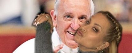 El Papa Francisco y Anastacia en un &#39;collage&#39; que ella ha publicado en Instagram