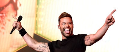 Ricky Martin durante uno de sus conciertos