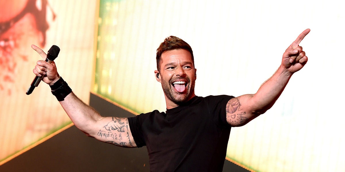 Ricky Martin durante uno de sus conciertos