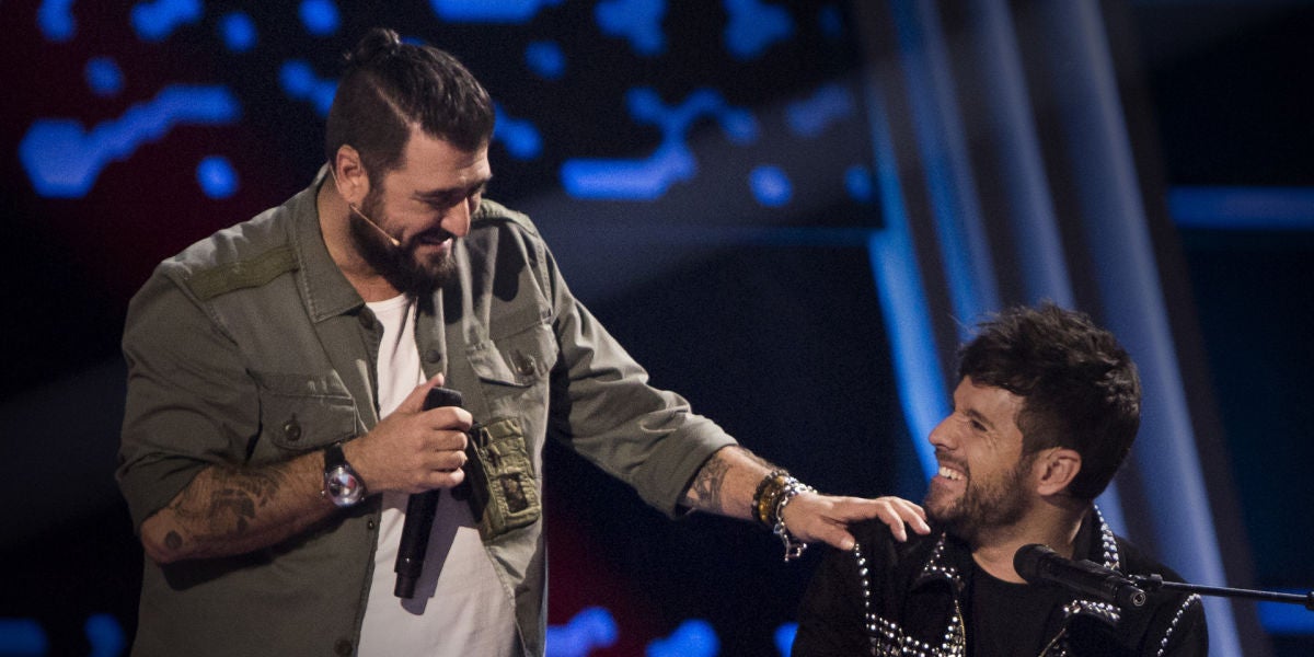 La Voz - Audiciones a ciegas 4 - Antonio Orozco canta junto a Pablo López 'No hay más'