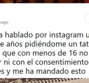 Un niño le pidió que le hiciera un tatuaje Un niño le pidió que le hiciera un tatuaje