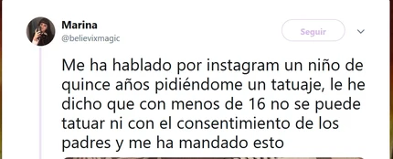 Un niño le pidió que le hiciera un tatuaje Un niño le pidió que le hiciera un tatuaje