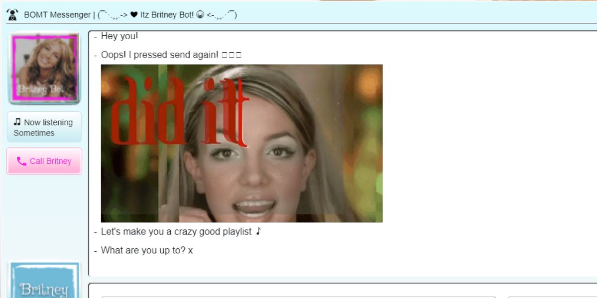 El chat de Britney Spears