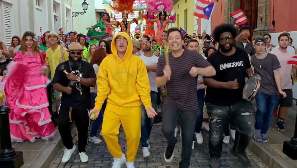 Bad Bunny y Jimmy Fallon revolucionan las calles de Puerto Rico