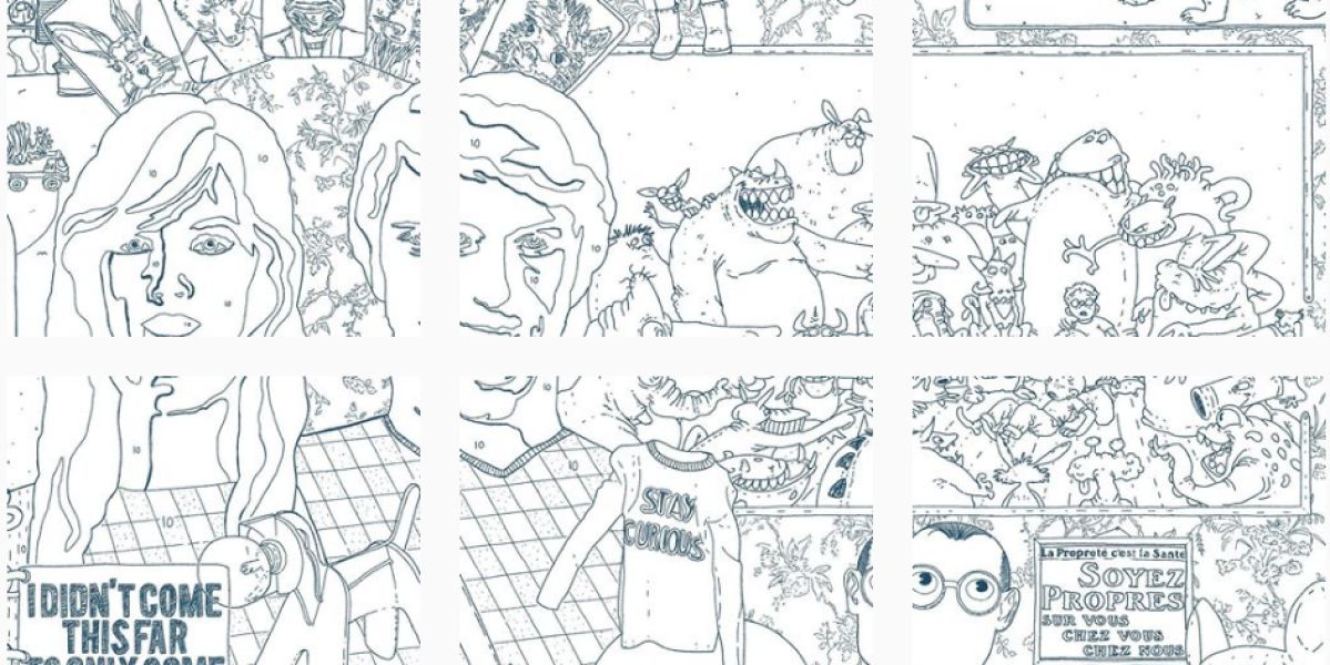 El 'dibujo infinito' de Elly Oldman