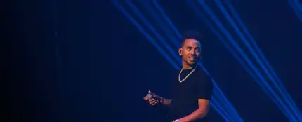 Ozuna durante un concierto en Las Vegas Ozuna durante un concierto en Las Vegas