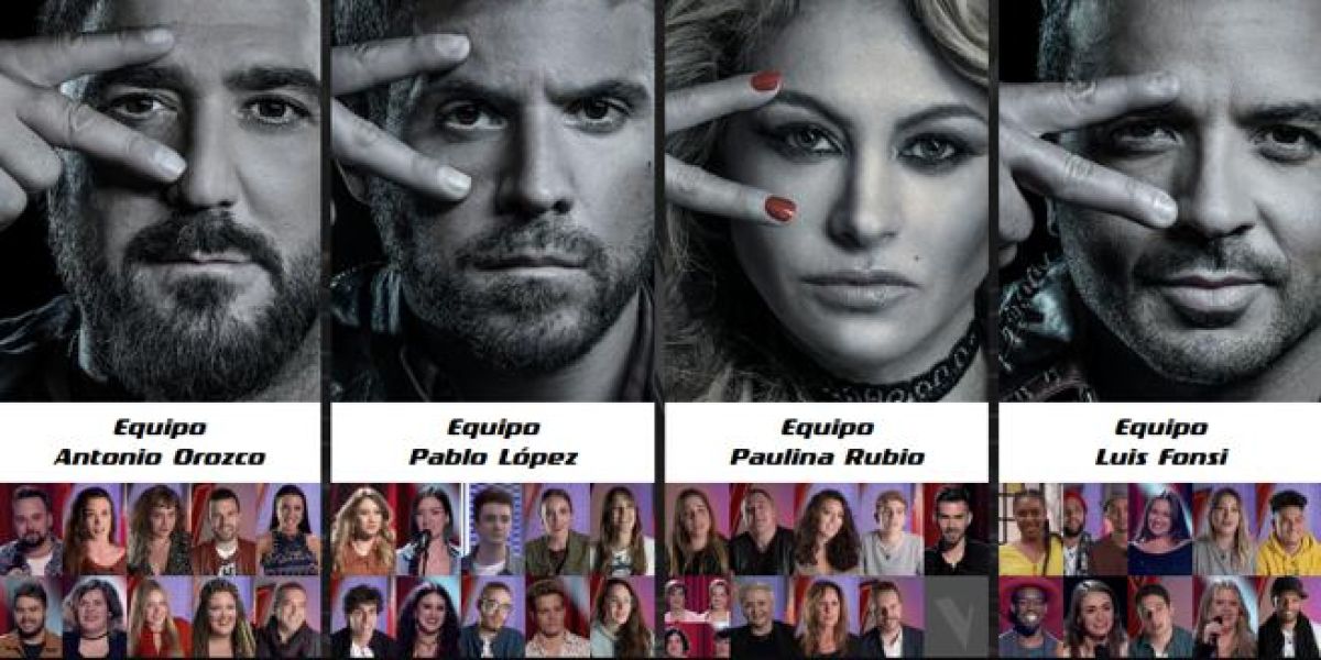 Los equipos de La Voz - Octava noche de Audiciones a ciegas