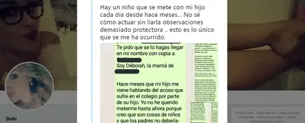 El aplaudido mensaje de una madre a los padres del niño que le hace bullying a su hijo El aplaudido mensaje de una madre a los padres del niño que le hace bullying a su hijo