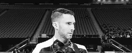 Adam Levine durante uno de los ensayos de la Super Bowl 2019 Adam Levine durante uno de los ensayos de la Super Bowl 2019