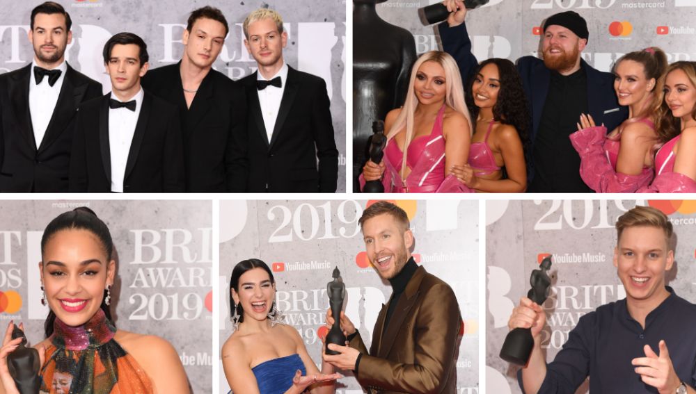 The 1975, Little Mix, Tom Walker, Jirja Smith, Dua Lipa, Calvin Harris y Geoge Ezra en los BRITs Awards 2019