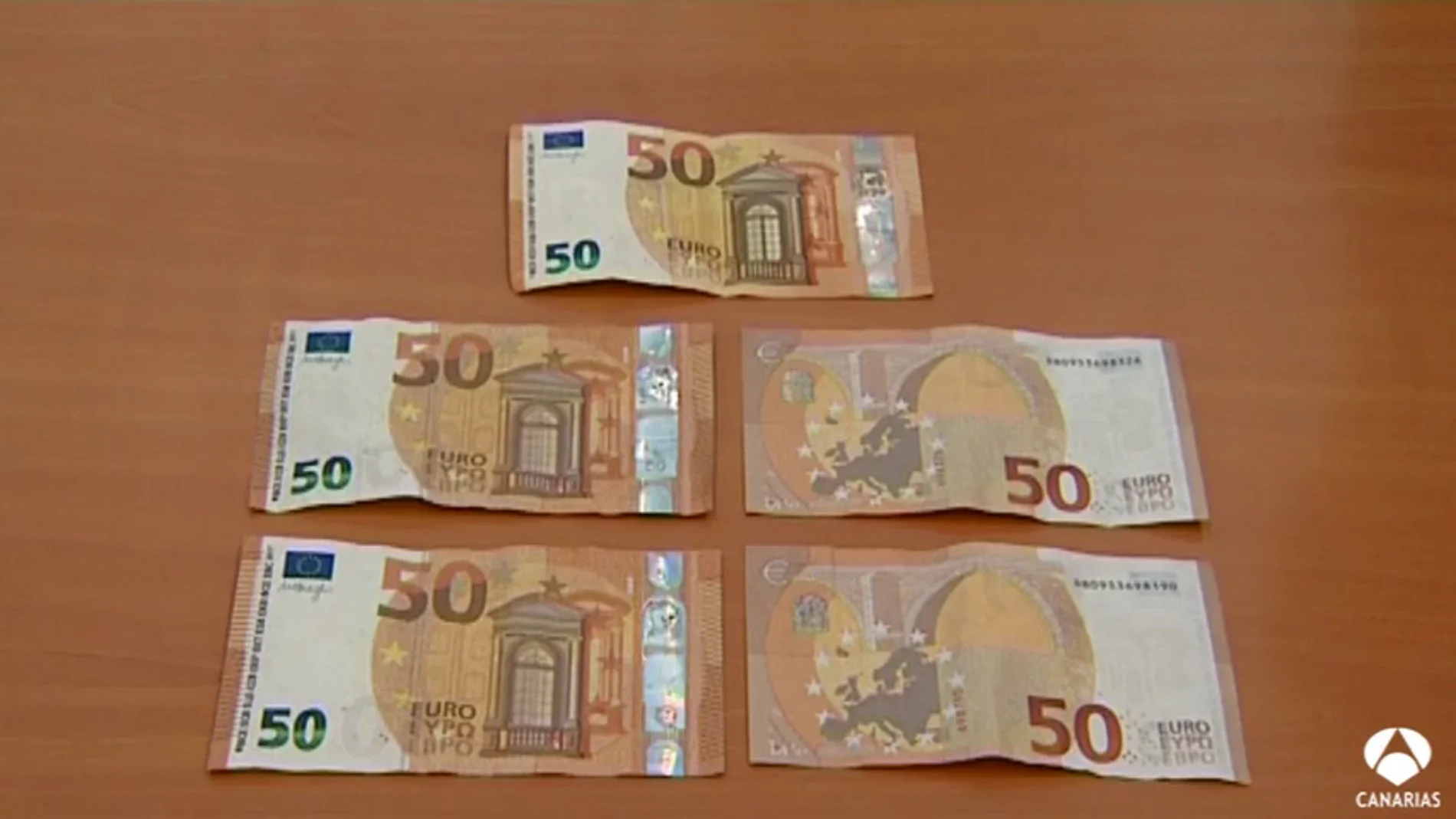 Localizan varios billetes falsos de 50 euros en Vecindario Localizan varios billetes falsos de 50 euros en Vecindario