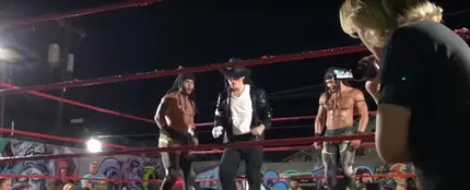 Santana Jackson, imitador de Michael Jackson y luchador de Pressing Catch Santana Jackson, imitador de Michael Jackson y luchador de Pressing Catch
