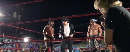 Santana Jackson, imitador de Michael Jackson y luchador de Pressing Catch Santana Jackson, imitador de Michael Jackson y luchador de Pressing Catch