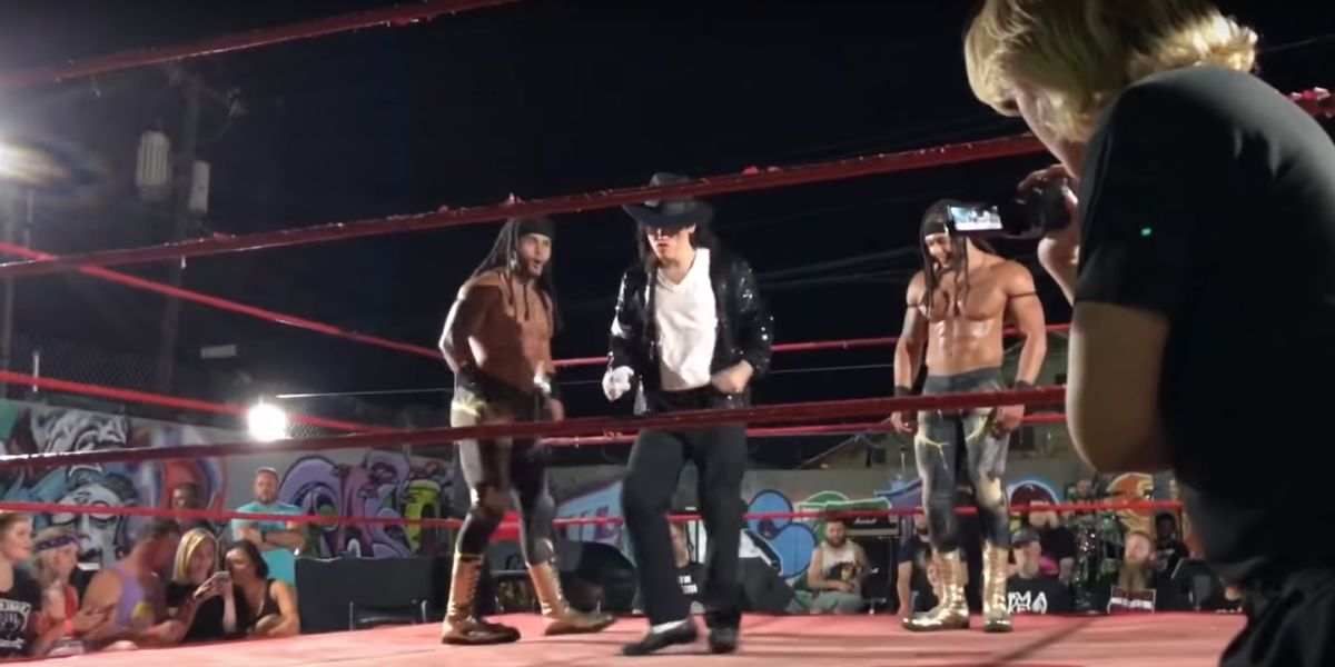 Santana Jackson, imitador de Michael Jackson y luchador de Pressing Catch