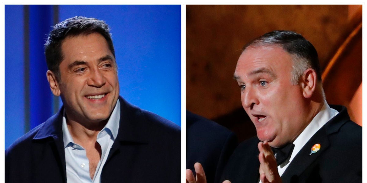 Javier Bardem y José Andrés