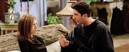 Ross y Rachel en 'Friends' Ross y Rachel en 'Friends'