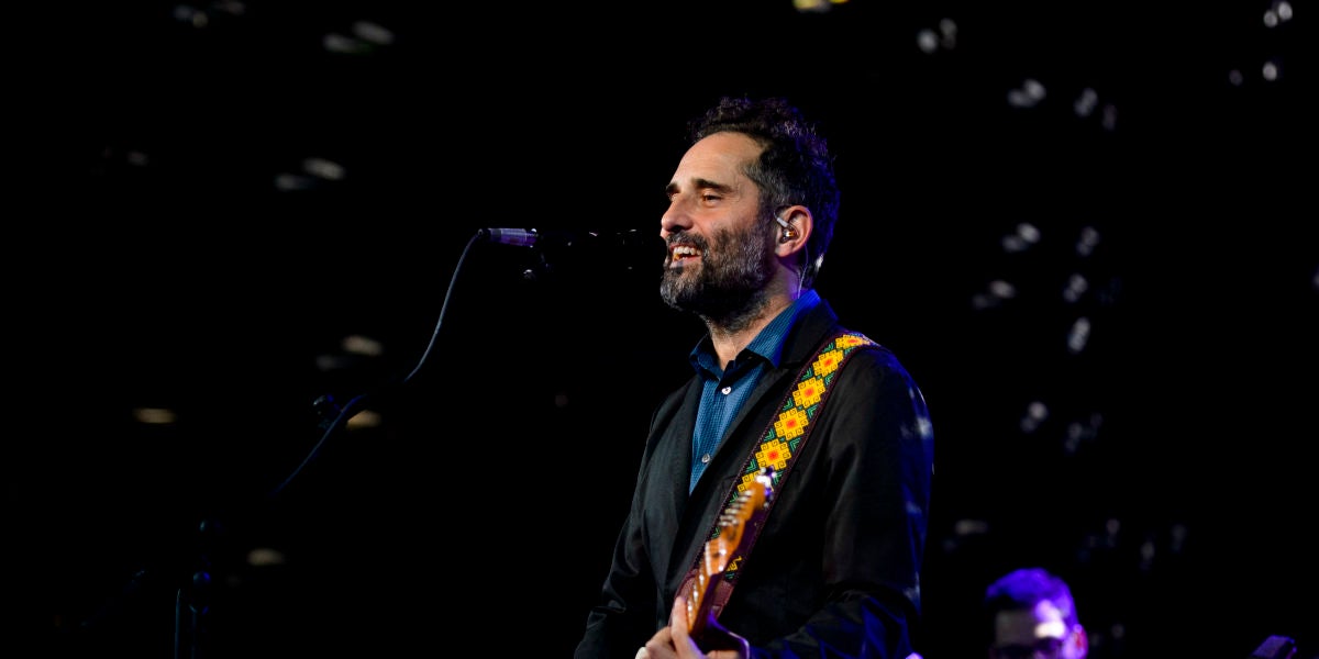 El cantante Jorge Drexler durante un concierto en Madrid