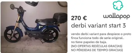 Imagen del anuncio publicado en Wallapop Imagen del anuncio publicado en Wallapop