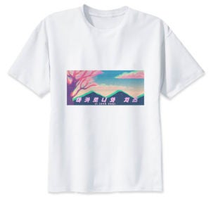 Camiseta de AliExpress con mensaje en coreano Camiseta de AliExpress con mensaje en coreano