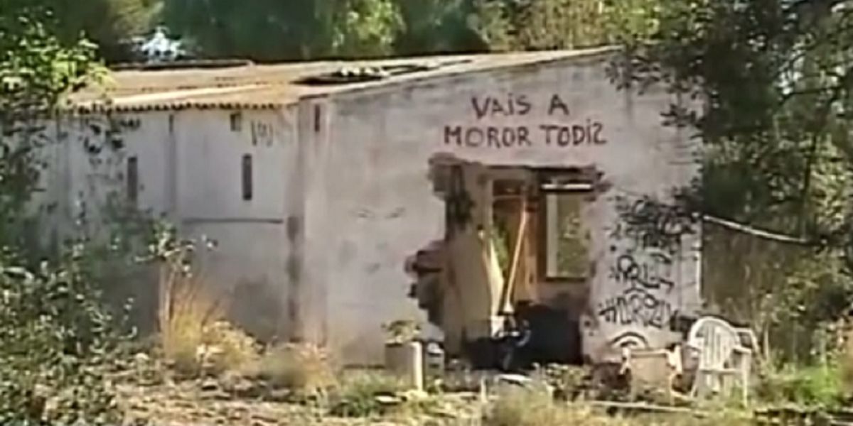 Imagen de la parcela donde vivía la familia de los niños asesinados en Godella