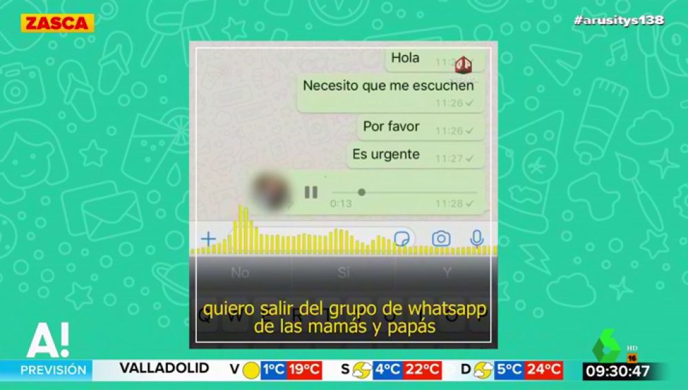 El sorprendente audio de un padre para abandonar el grupo de WhatsApp del colegio de sus hijos: "Me tenéis hasta las bolas"