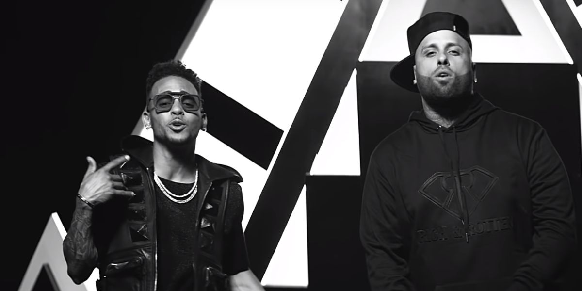Ozuna y Nicky Jam en el videoclip de 'Te Robaré'