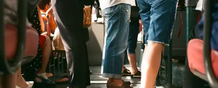 Pasajeros en un autobús Pasajeros en un autobús