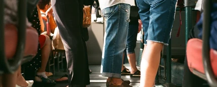 Pasajeros en un autobús Pasajeros en un autobús