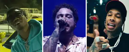 Roddy Ricch, Post Malone y Tyga en el vídeo del remix de 'Wow!' Roddy Ricch, Post Malone y Tyga en el vídeo del remix de 'Wow!'