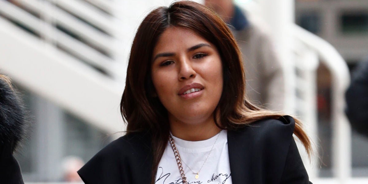 Isa Pantoja a su llegada al juzgado en Madrid
