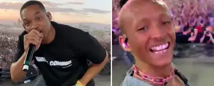 Will Smith 'se cuela' en la actuación de su hijo Jaden en Coachella Will Smith 'se cuela' en la actuación de su hijo Jaden en Coachella